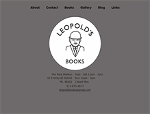 Tablet Screenshot of leopoldsbooks.com